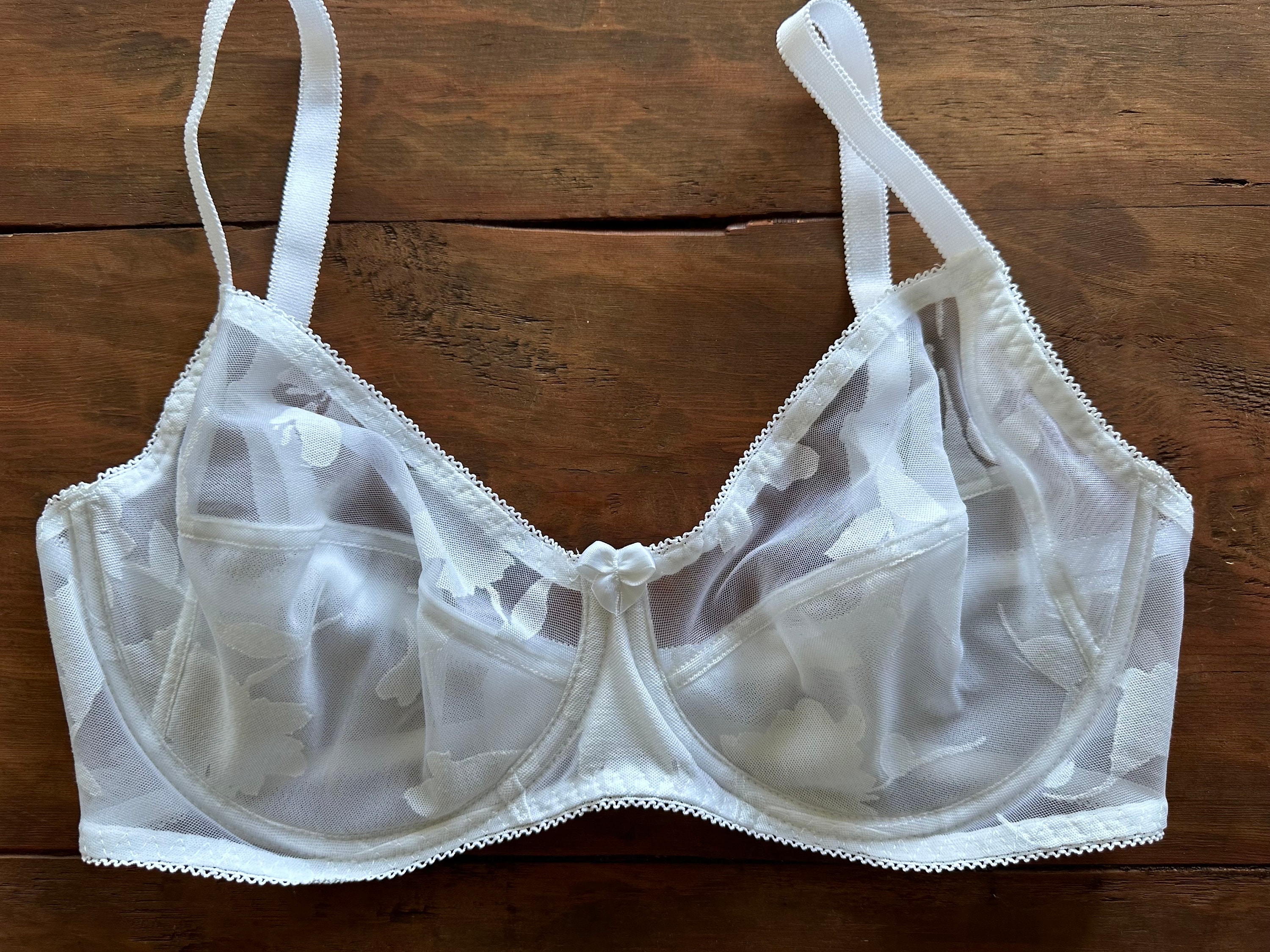 White Transparent Bra 