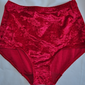 Red Velvet Briefs on high waist, many colors.