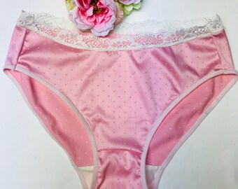 Pink Satin Panties | Etsy