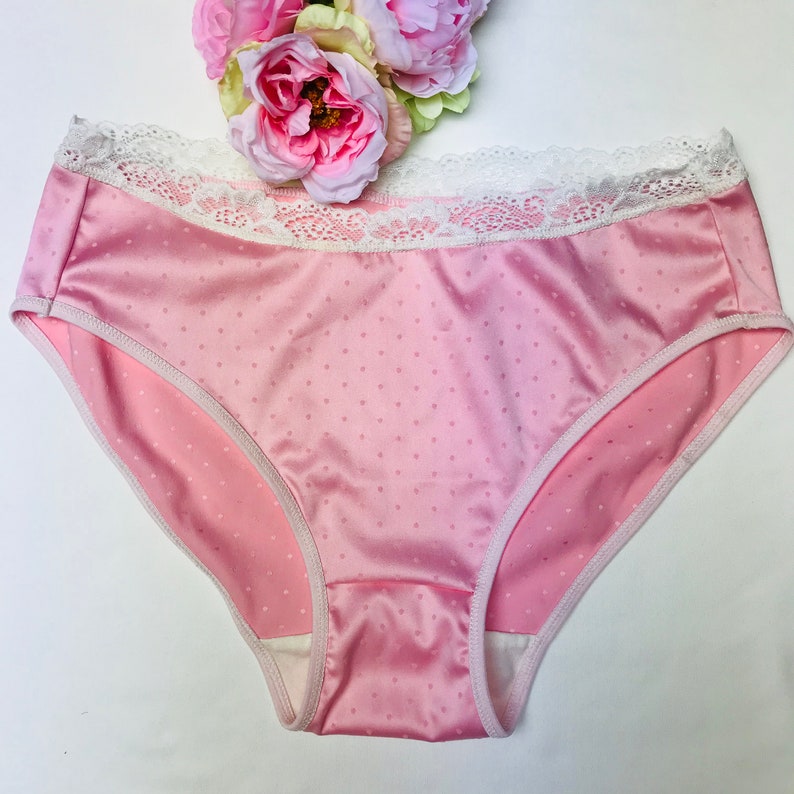 Culottes en soie satin Basse culotte taille rose culottes ...