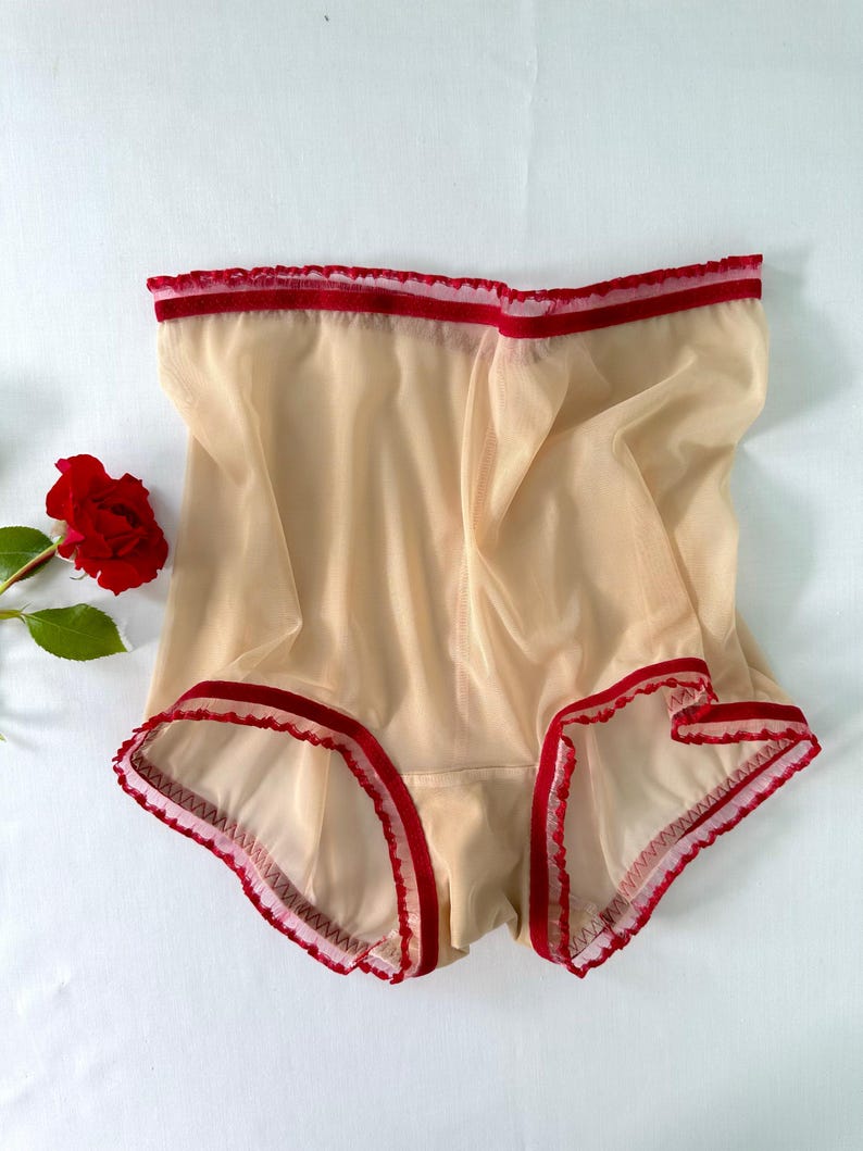 Braguita transparente de cintura alta, varios colores. Tallas S - 5XL. imagen 5