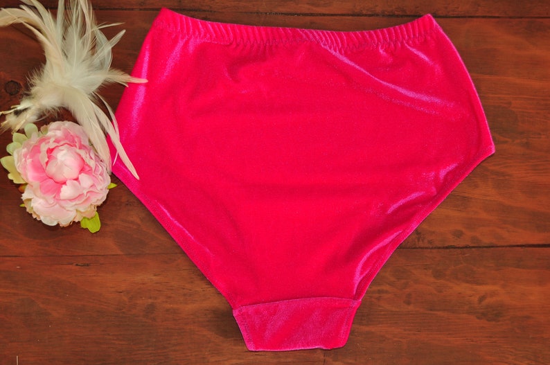 Bright Pink Velvet Panties. Etsy
