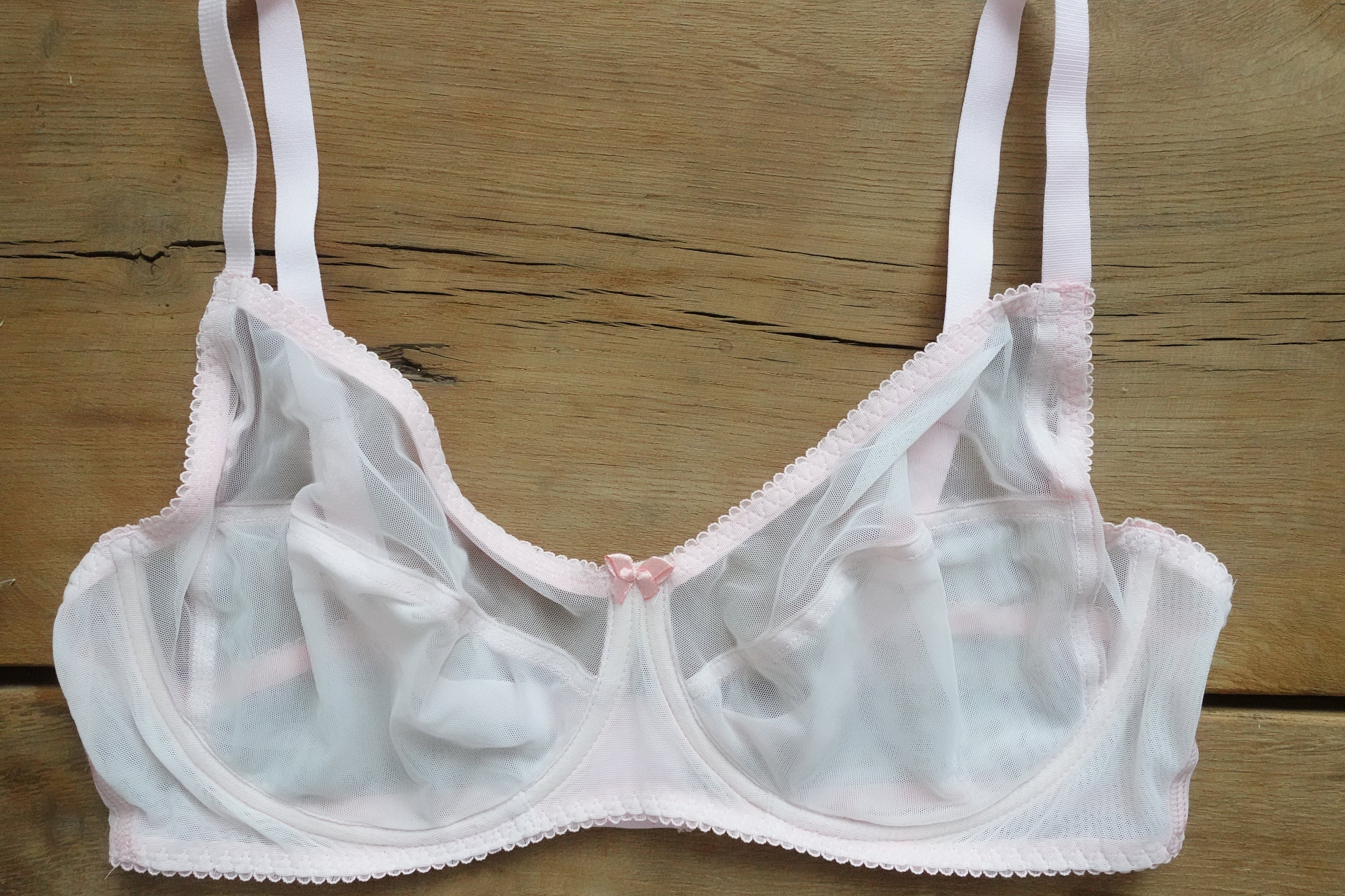 Buy A-GG White Broderie Full Cup Padded Bra 34A, Bras