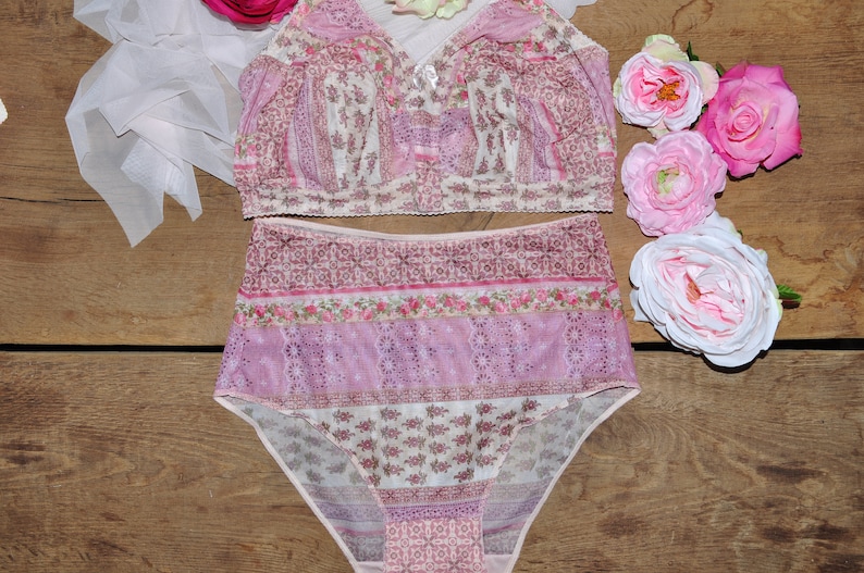 Sheer bralette Soft bra Mesh bralette Bra \\no bones bra Sheer lingerie Soft cup bra Pink bralette Floral bralette Boho style bralette