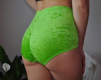 Green velvet panties. Many colors.