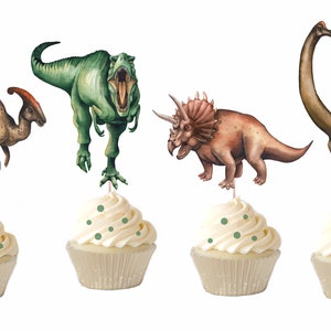 Dinosaur Cupcake Toppers, Dinosaur Cupcakes Decoration, Dinosaur Birthday Party Decorations, Dinosaur Cupcake Toppers Printable, Instant,