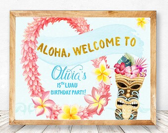 Luau Party Favors, Luau Party Decorations, Luau Party Pack, Luau Party Printables, Hawaiian Party Favors, Hawaiian Party Printables,  Aloha