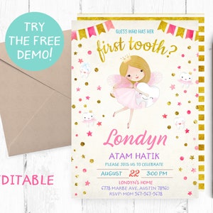 First Tooth Party Invitation, Atam Hatik Invitation, Armenian Tooth Party Invitation, Atam Hatik Invitations, Atam Hatik Party Invitation,