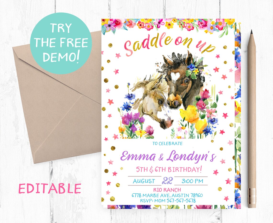 Banner E Ghirlande Per Festa A Tema Cavallo, Decorazioni In Feltro Per Compleanni