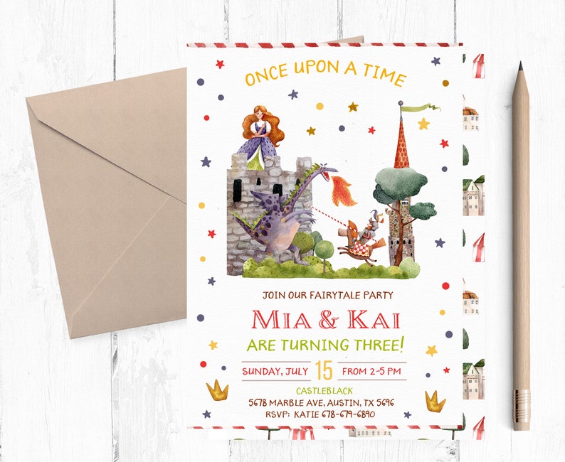 Fairytale Invitation Fairytale Birthday Invitations Etsy
