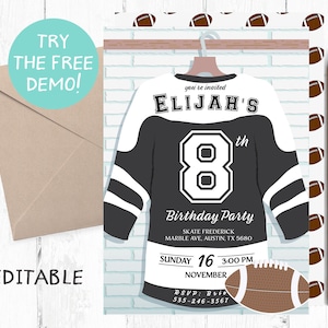 Football Invitation, Football invites, Football Birthday Invitations, Football Birthday Invitation, Football Birthday Party, Football Party