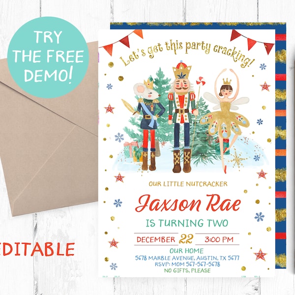 Nutcracker Invitation - Etsy