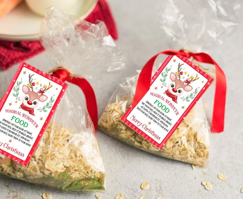 Magical Reindeer Food Tags Magical Reindeer Food Labels image 1