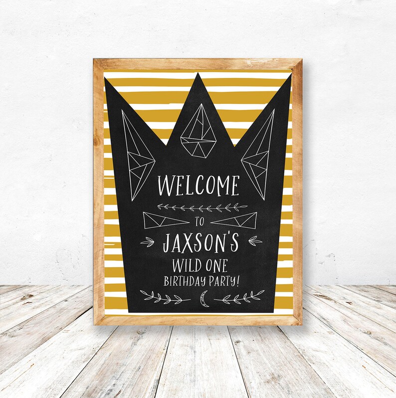 Wild One Party Printables Wild One Welcome Sign Wild One | Etsy
