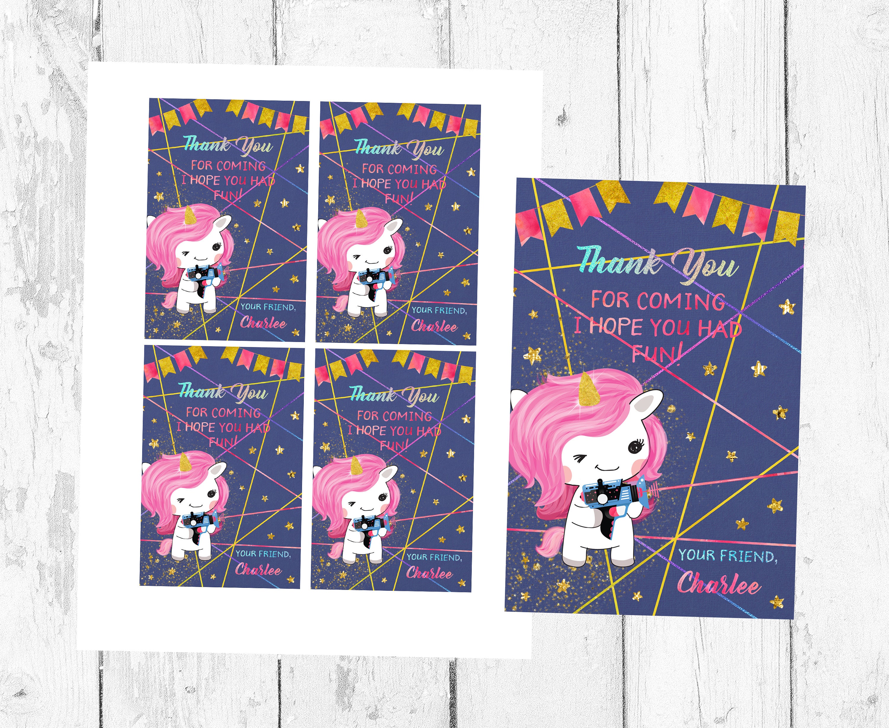 Mini Pack Laser Tag Printables Laser Tag Birthday | Etsy