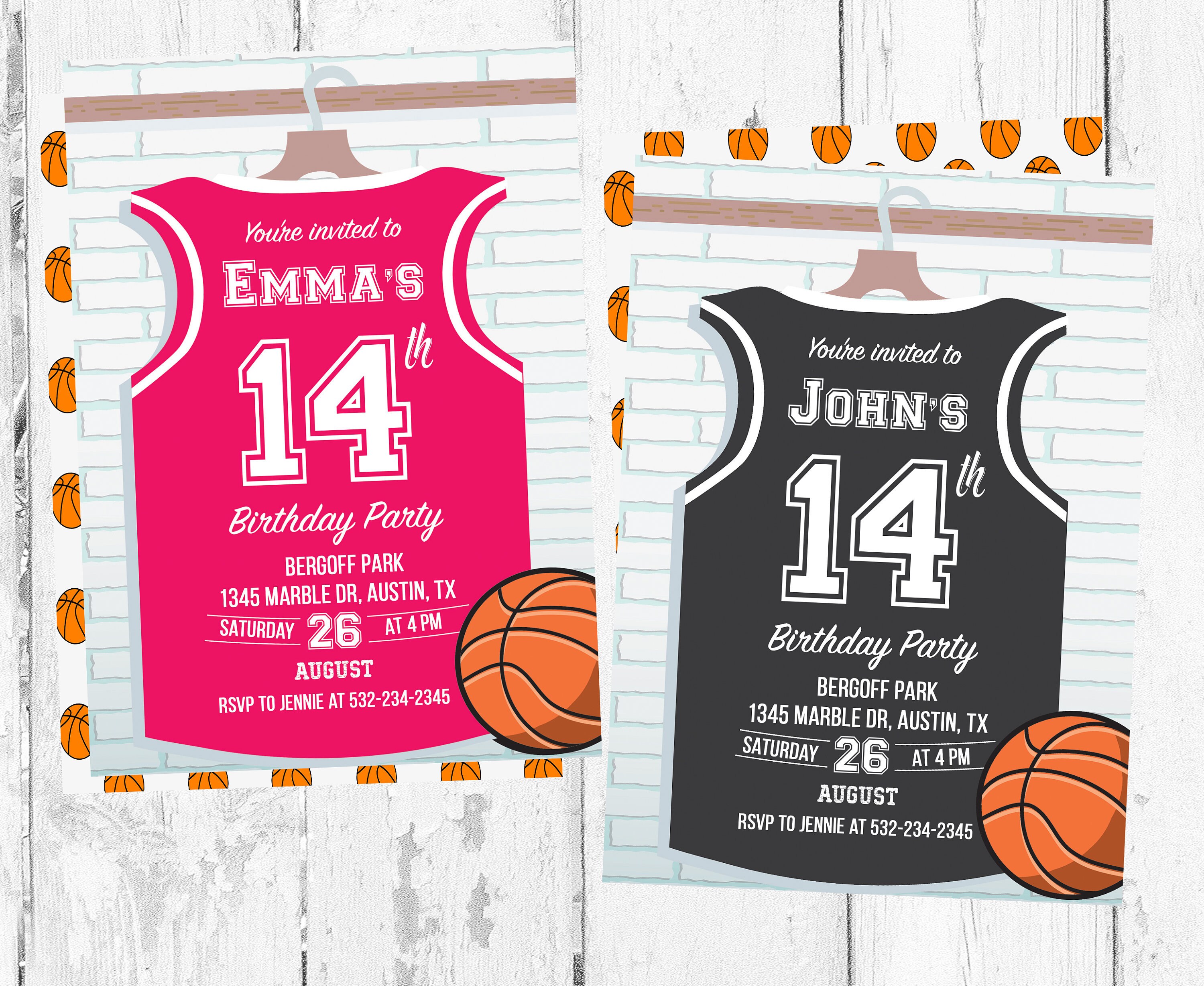 Invitations De Basket Ball Invitation Danniversaire De Etsy Invitations De Basket Ball Invitation Danniversaire De Etsy