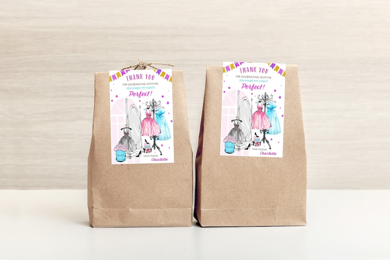 Fashion Show Thank You Card Fashion Show Party Favor Labels - Etsy