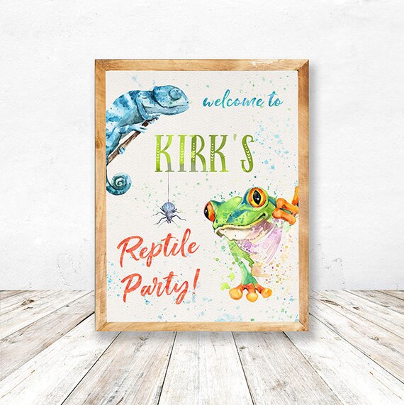 Reptile Party Printables Reptile Birthday Party Printable - Etsy