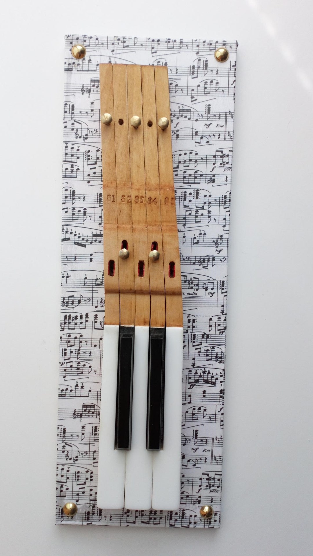 Upcycled Piano Keys Key Holder or Jewellery Holder. 5 Notes Etsy UK