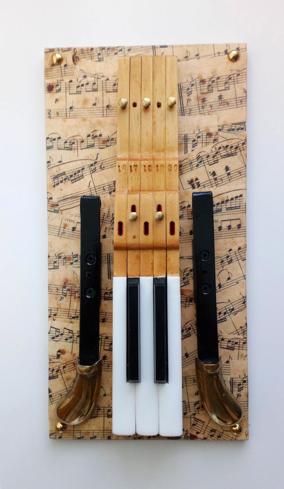Upcycled Piano Keys Key Holder or Jewellery Holder. Etsy UK