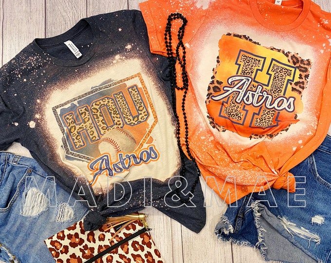 Distressed Astros shirt Astros Shirt Bleached Astros shirt