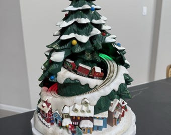 Vintage Avon Lighted Christmas Train with Lights Tested Works
