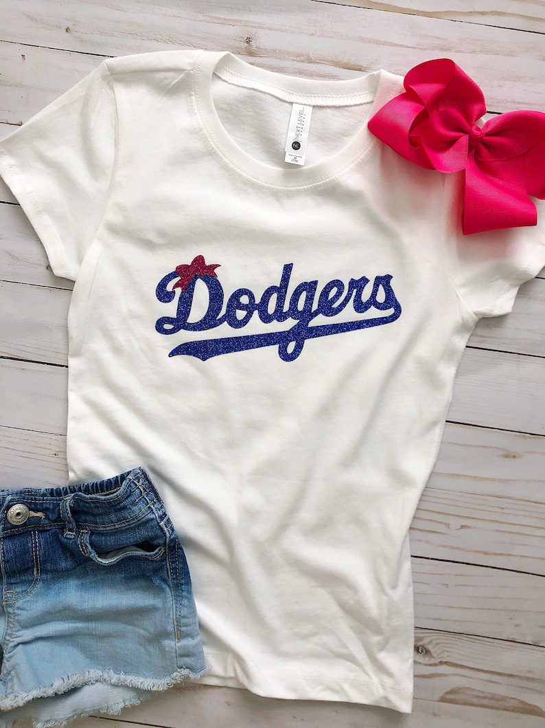 Dodgers Girls Shirt Dodgers Shirt Dodgers Toddler Shirt Etsy