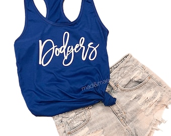 Dodgers tank - Womens Dodgers tank - Dodgers Shirt
