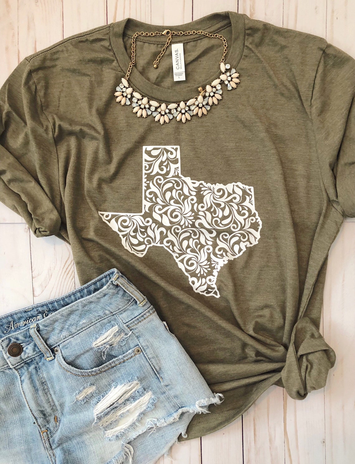 Texas Shirt/texas Floral Shirt/texas Design/womens Texas - Etsy