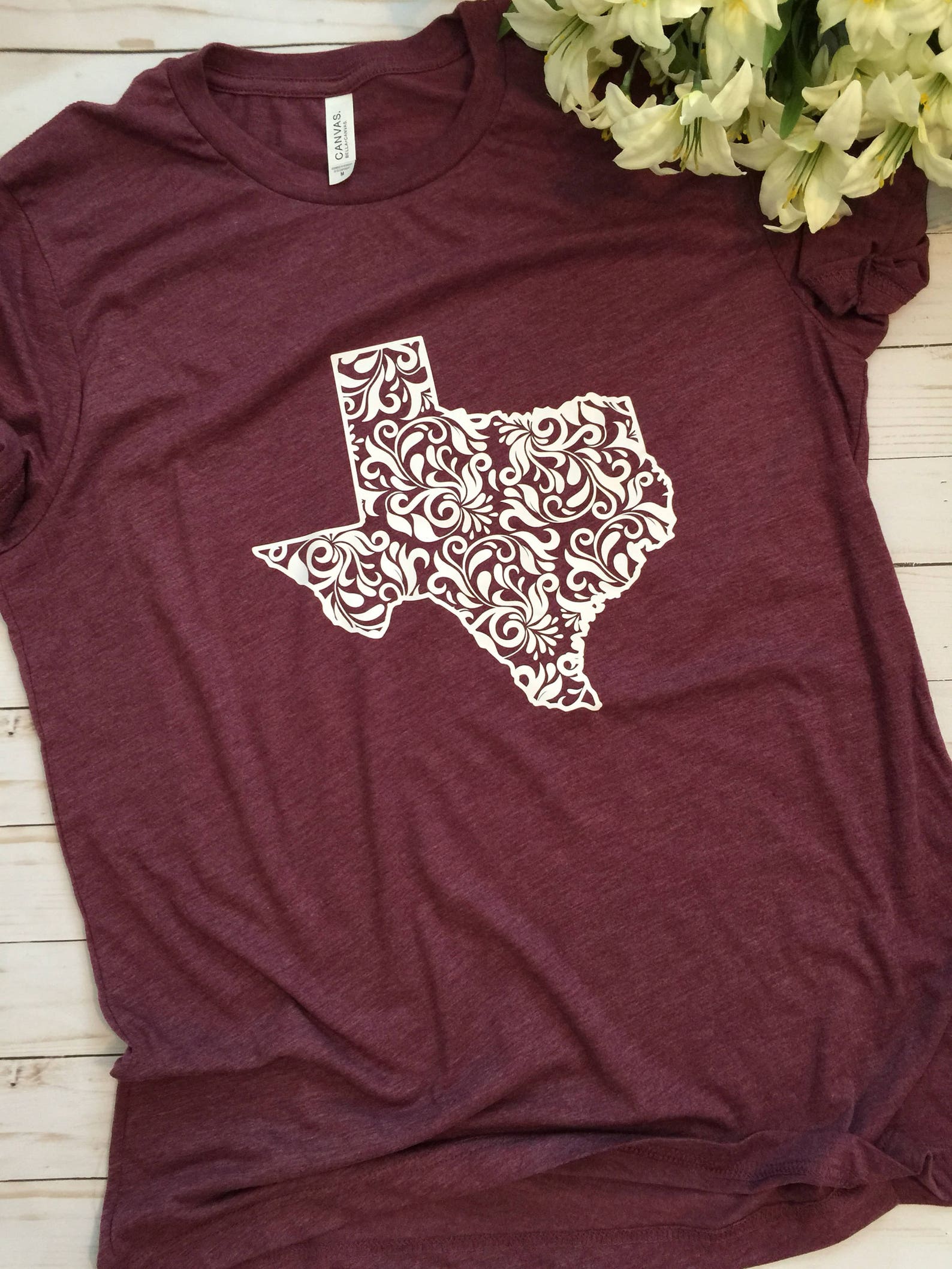Texas Shirt/texas Floral Shirt/texas Design/womens Texas - Etsy