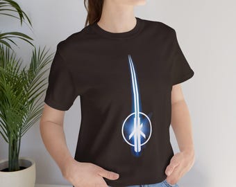 Jedi Knight II - Jedi Outcast Title - Star Wars Jedi logo design Kyle Katarn - Unisex Jersey Short Sleeve Tee