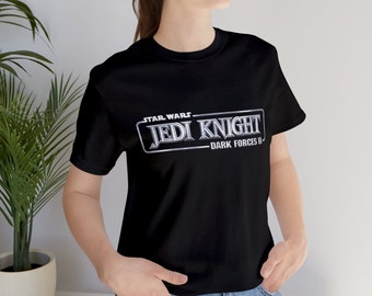 Star Wars Jedi Knight - Dark Forces II 2 - Lucasarts Videogame PC - Kyle Katarn Game Logo Retro Gaming - Unisex Jersey T-shirt met korte mouwen