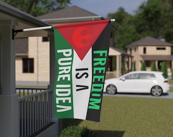 Vrijheid is een puur idee - Andor STAR WARS Vrij Palestina GAZA Karis Nemik-opstand - House Banner