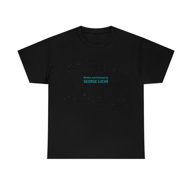 Written and Directed by George Lucas Custom Design SW Credits Unisex Heavy Cotton Tee image 2