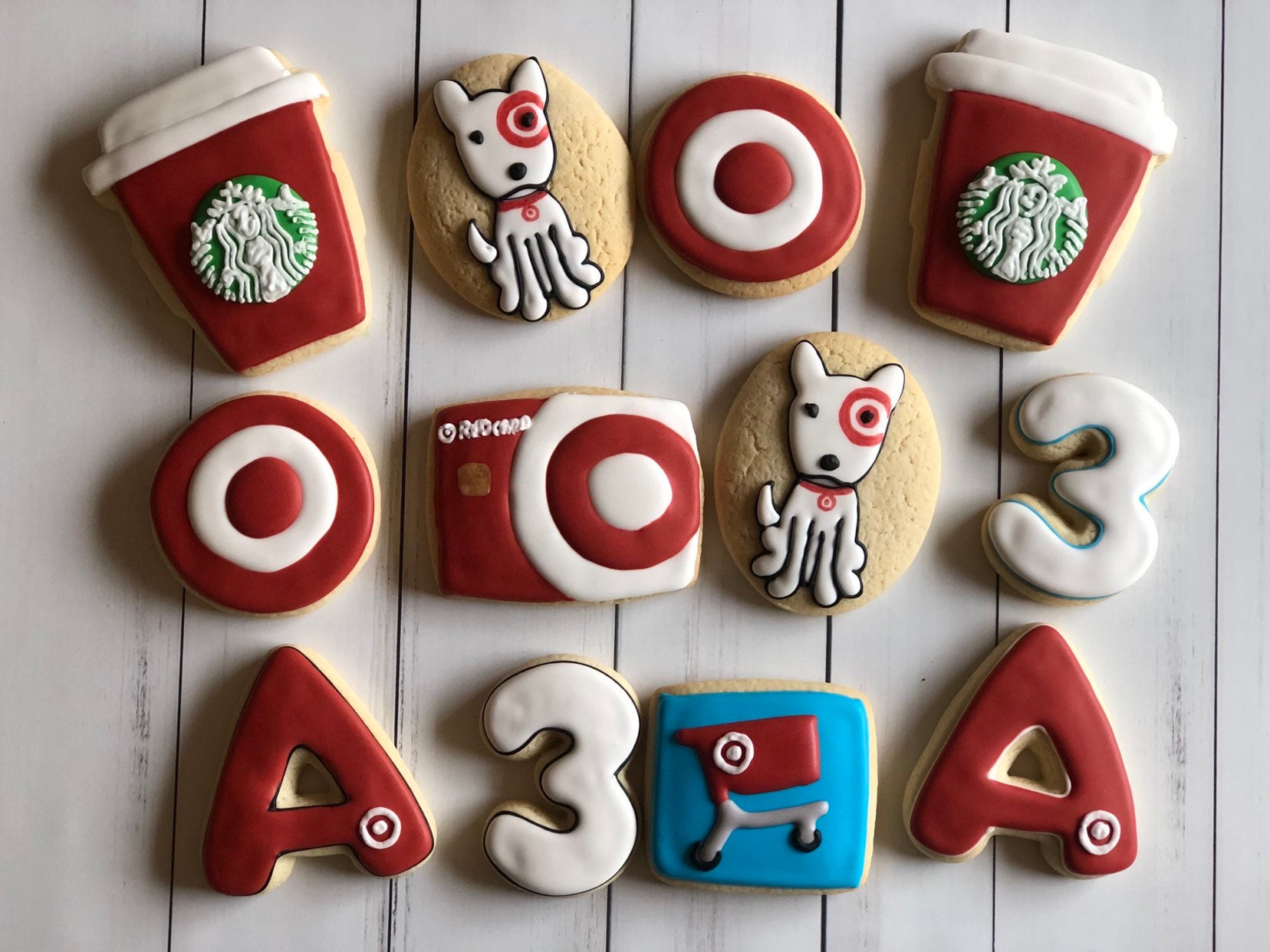 Target Party Cookies. Target Lover Cookeies. Starbucks cup Etsy