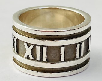 Vintage Tiffany & Co. Atlas Band Ring 1995 Minimalist Grooved