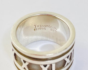 Vintage Tiffany & Co. Atlas Band Ring 1995 Minimalist Grooved