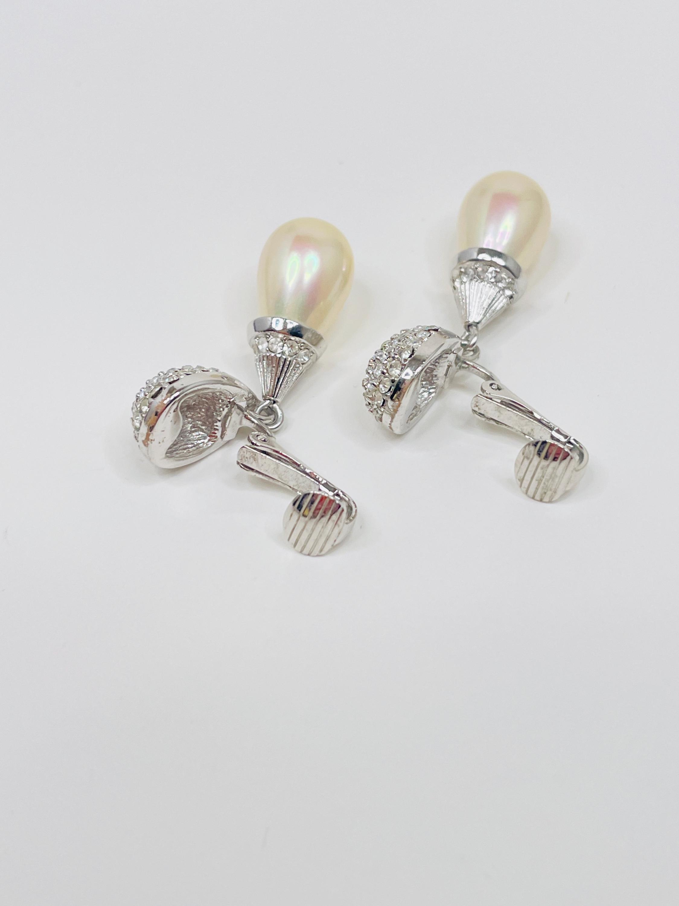 ヴィンテージ クリスチャン ディオール ダングル フェイク ティア