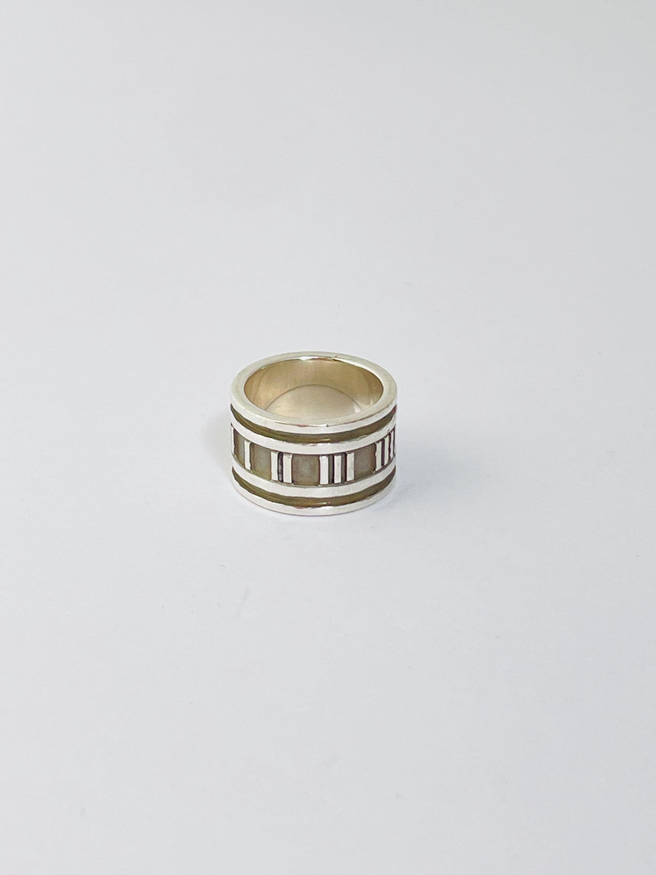 Vintage Tiffany & Co. Atlas Band Ring 1995 Minimalist Grooved