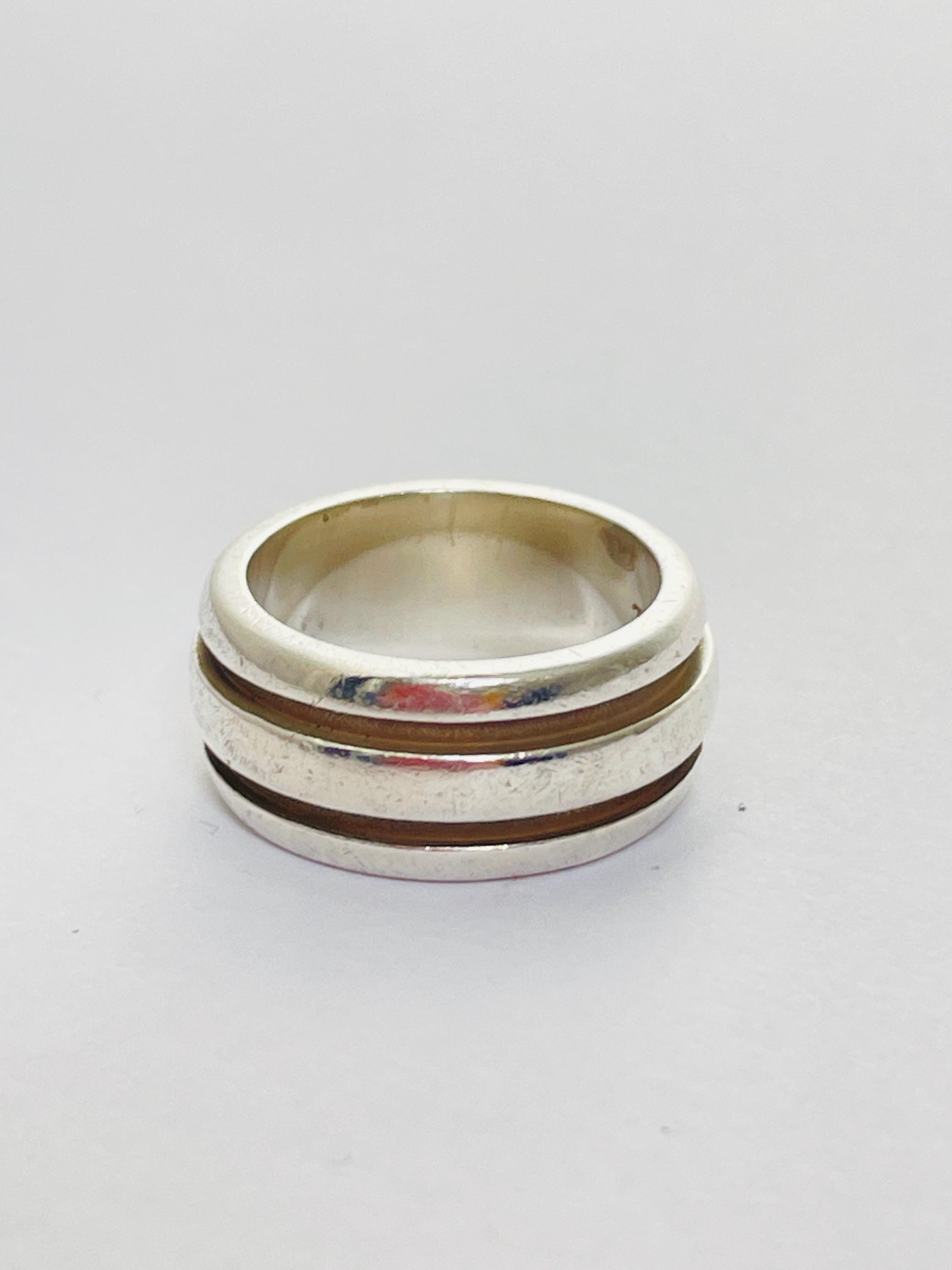 Vintage Tiffany & Co. Atlas Band Ring 1995 Minimalist Grooved