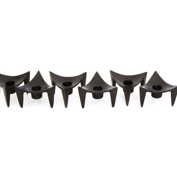 SALE Dansk Jens H Quistgaard JHQ Design Triangle Candlesticks - Set of Six