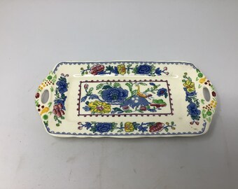 Vintage England Masons Ironstone REGENCY Plantation Colonial 7-78 Rectangular Glove Trinket Jewelry Box