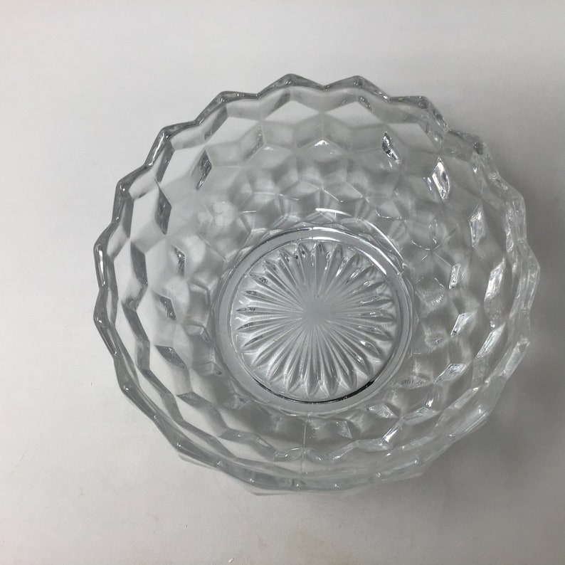 American Fostoria Clear Glass Serving Bowl - Etsy
