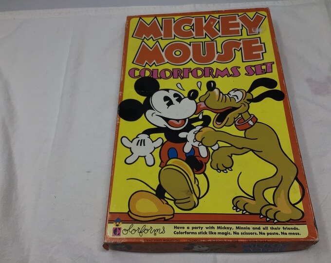 Walt Disney Productions Mickey Mouse Colorforms Set (D3) - Etsy