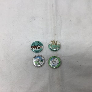 Hostel Buttons Set Of Four (G2)