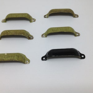 Vintage Metal Handle Pulls Set of Six