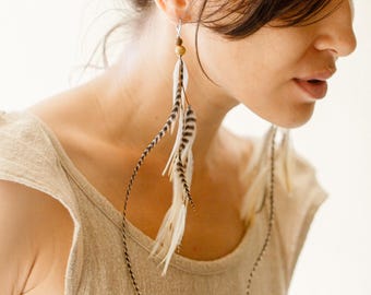 Feathers Earrings ”Earth Whisper”