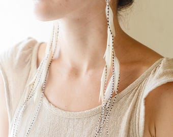 Feathers Earrings ”Ethereal Grace”