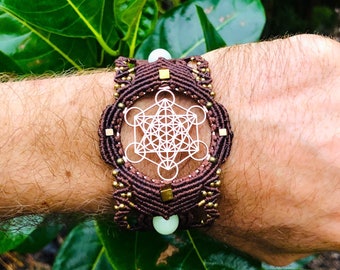 Metatron cube watch-bracelet "Ghost'"