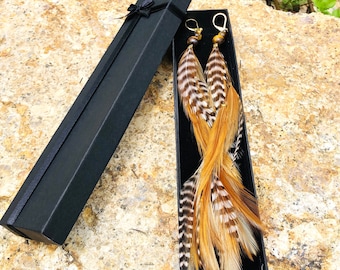 Feathers Earrings "BEAUTY"